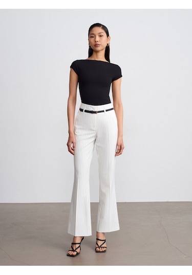 Dilvin 32839 Geniş Yaka Basic T-shirt-siyah