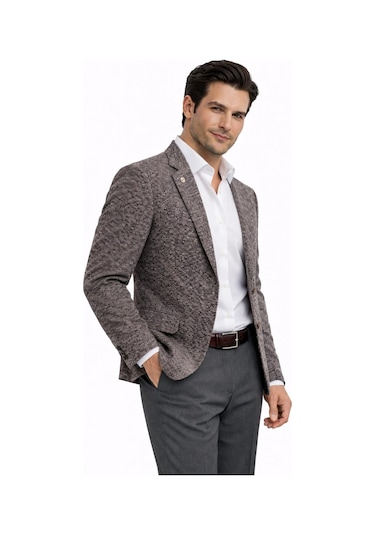 Suitmen Erkek Tek Spor Ceket 4 Drop Çift Yırtmaçlı Mevsimlik Bgl-st05331 Bordo