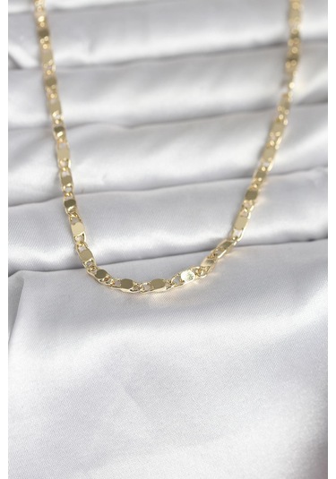Cm 14k Gold Renk Arpa Model 45 Cm Kadın Kolye Çok Renkli