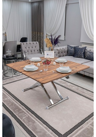 Home Üst Tabla Mdf Urartu Oval Köşe Alt Krom