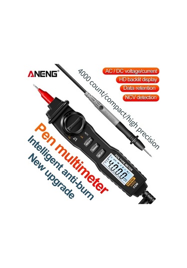 Besthome1 Aneng A3002 Kalem Multimetre - 4k Ölçüm, Ac/dc Voltaj, Direnç, Kapasite, Taşınabilir El Aleti