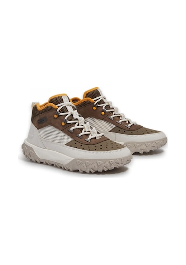 Timberland Tb0a6cw1 Greenstride Motion 6 Mid Lace Up Sneaker Kahve-beyaz Erkek Ayakkabı Kahve-beyaz
