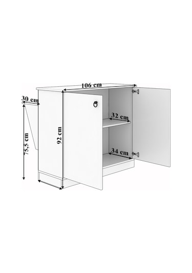 Anka Ada Iki Kapaklı Şık Fonksiyonel Mutfak Adası Mutfak Masası