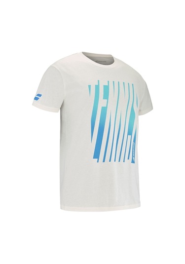 Babolat Babolat Exercise Message Tee Men Erkek Bej Tişört Cncr Ekru