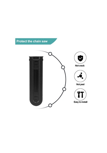 Xurunkeji İnç - 12 İnç Testere Çubuğu Kılıfı Kılıf Koruyucu Evrensel Kılavuz Plaka Stihl Testere Çubuğu Koruyucu Kılıfı Siyah