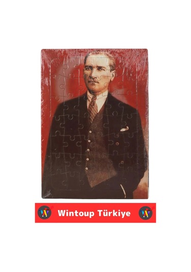 Premium Eğitici Eğlenceli El-göz Koordinasyonu Motor Becerisi Geliştiren 42 Parça Puzzle Atatürk
