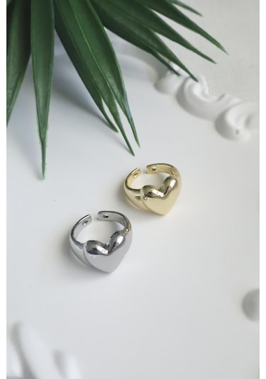 Demokan Tombik Model Kalp Ayarlanabilir Yüzük