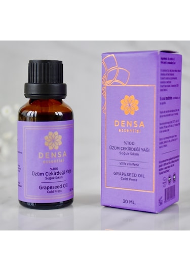 Densa Essential Saf Üzüm Çekirdeği Yağı Soğuk Sıkım 30 ML