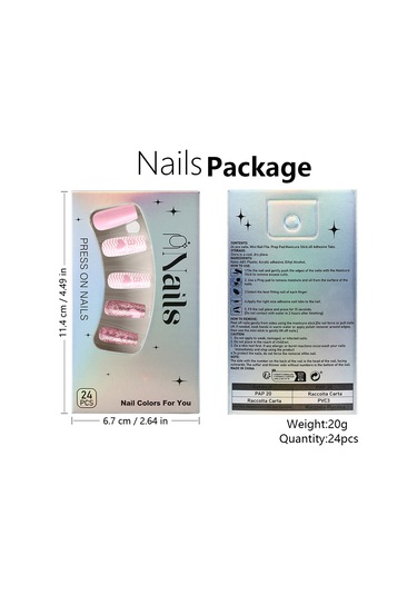 Kısa Parlak Avrupa Tarzı Giyilebilir Tırnaklar Yeni Günlük Pembe Aşk Tatlısı Tüm Uyumlu Manikür 24 Adet Sahte Tırnak Dahil Aletler Ys355