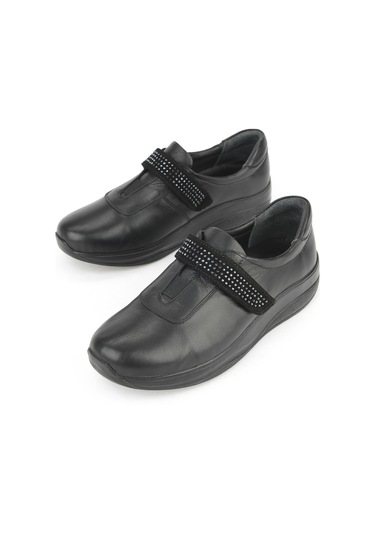 Ziya, Kadın Hakiki Deri Konfor Ayakkabı 15355z2417 Siyah 15355z2417 000 Siyah