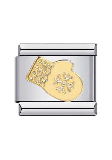 Gemosa Altın Desenli 9mm Paslanmaz Çelik Bilezik - Dıy Takı Yapımı İçin Kadın Erkek Mavi Beyaz Çinko Kaplama