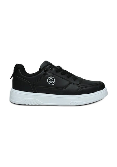 Best Of 2081-26 Cilt Deri Anatomik Bağcıklı Sneaker Siyah Beyaz 36-40 Siyah