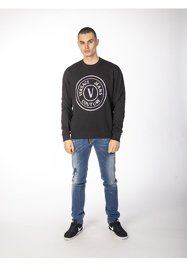 Versace Jeans Couture VERSACE Erkek  Sweatshirt  VR6395C Siyah