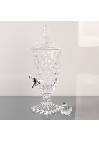 Paçi Cam Su Sebil 2 Litre Cam Musluklu Şerbetlik 400382