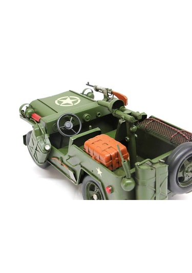 Dekoratif Metal Askeri Jeep C0755 Model