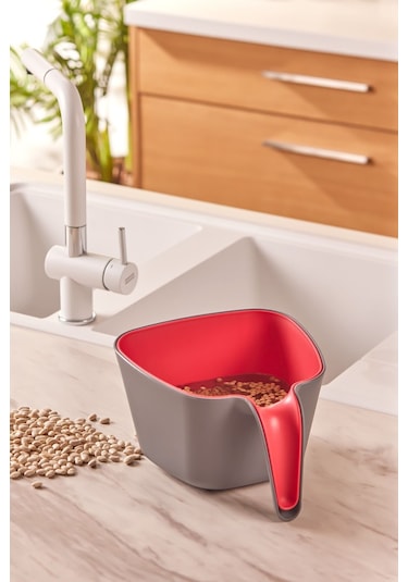 Karaca Nell Gray Red 2li Süzgeç