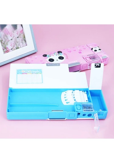 Xj-kawaii Kalem Kutusu Okul Malzemeleri Deforme Saklama Kutusu Karikatür Kalem Kutusu Plastik Kalem Kutusu Çocuk Öğrenci Okul Malzemeleri Hediyeler Th