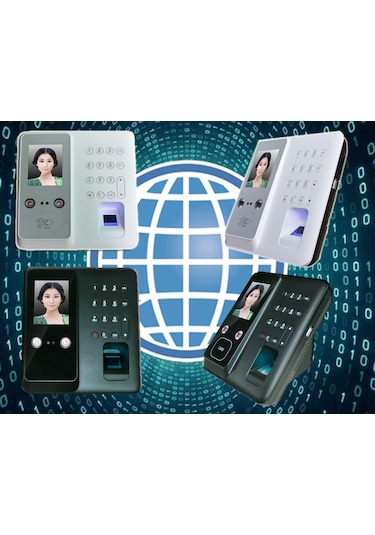 Yüz Tanıma Parmak İzi Şifre Personel Geçiş Sistemi Program Dahil