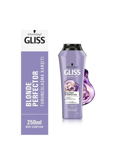 Gliss Blonde Perfector Turunculaşma Karşıtı Mor Şampuan 250 ML