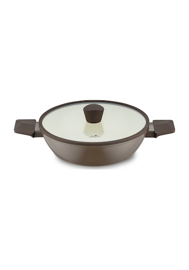 Jumbo Swiss Crystal Brown 7 Parça İndüksiyon Tabanlı Tencere Seti Kahverengi