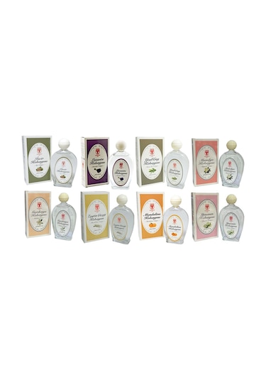 Tariş 80 Derece Karışık Kolonya Seti Cam Şişe 8 x 200 ML