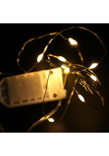 Kosona Kutu Açıldığında Otomatik Aydınlanır 2m 20 Led Işıklı Bakır Tel Işık Zinciri, Dört Renkli, Akıllı Kaydırmalı Anahtar, Cr2032 Pil İçerir, Hediyelik Kutular İçin Dekoratif Işık Çok Renkli