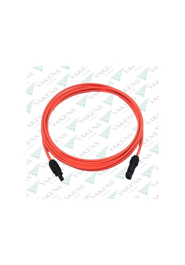 Güneş Paneli Uzatma Kablosu 2m+2m 4mm Çift Taraflı Mc4 Soketli Solar Ara Kablo Siyah Kırmızı