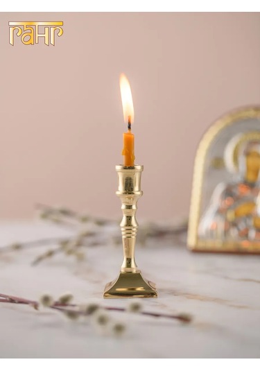 Gang Metal Pirinç Kilise Mumluk Candle Holder 387376895 Altın Rengi