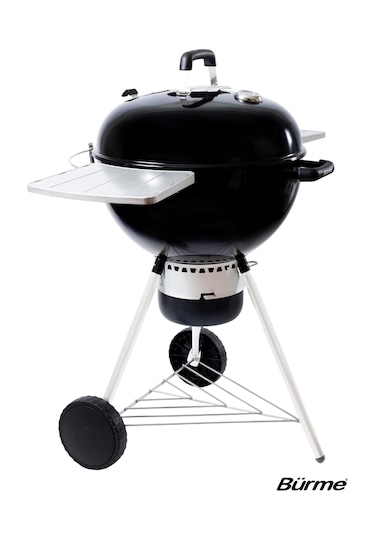 Partner 55.05 Black Masalı Profesyonel Kömürlü Barbekü Siyah