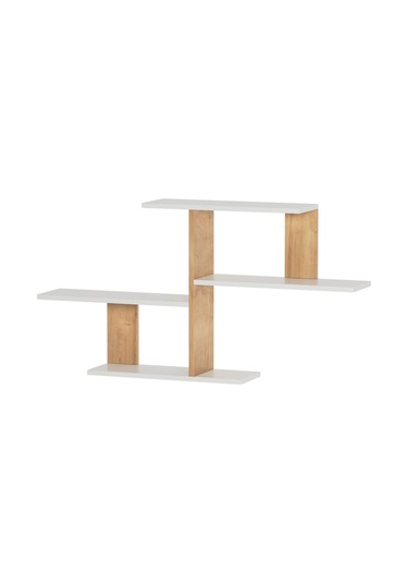 Sitil Duvar Rafı Beyaz Meşe