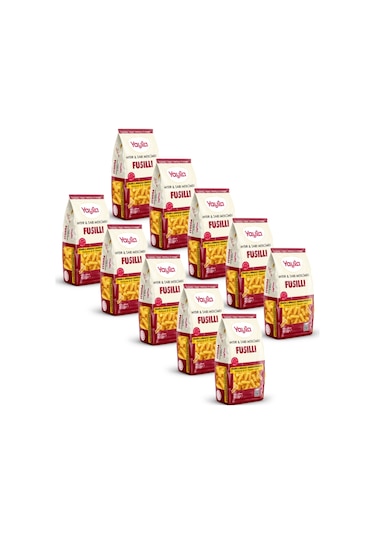 Yayla Mısır Ve Sarı Mercimek Fusilli Makarna 400 G X10