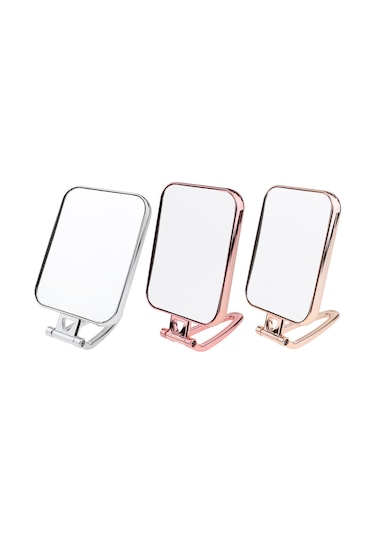 Suntek Dayanıklı Makyaj Aynası Yatakhane Banyo Kare Gümüş Gümüş