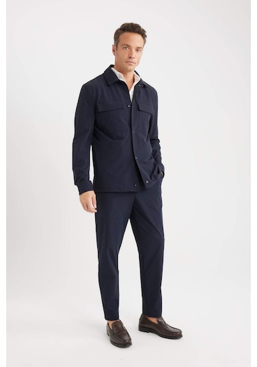 DeFacto Regular Fit Polo Yaka Çıtçıt Kapamalı Cepli Teknik Gömlek Ceket B7396AX25SPNV106 DeFacto Regular Fit Polo Yaka Çıtçıt Kapamalı Cepli Teknik Gömlek Ceket B7396AX25SPNV106