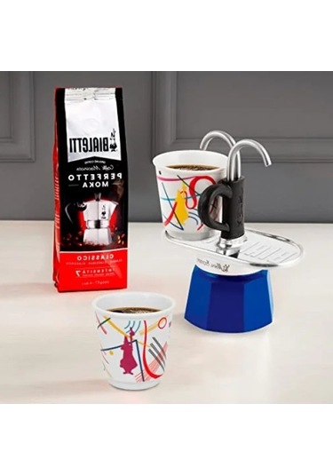 Ocak Üstü Espresso Pişirici Ve 2 Fincan Seti