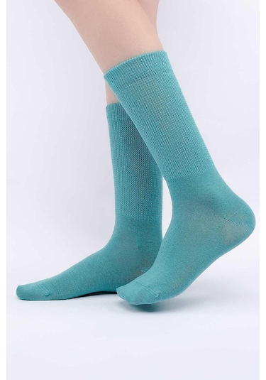 Mısırlı Kadın %10 Gümüş Madeni İçerikli Mavi Soket Çorap M 78000 M Mavi
