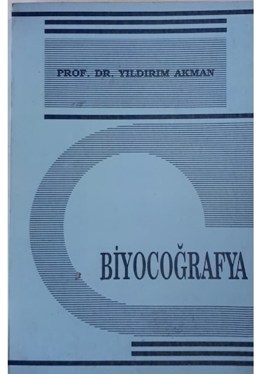 Biyocoğrafya Yıldırım Akman 1993 Yılı Basım