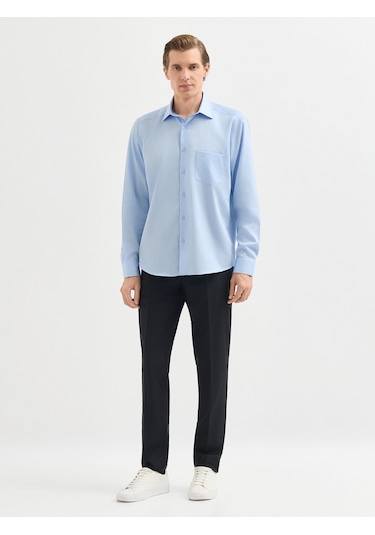Karaca Erkek Regular Fıt Gömlek-açık Mavi 11.25s.04.310 Açik Mavi