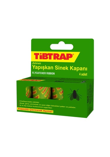 Tibtrap Yapışkan Sinek Kapanı 4 Lü Tdrtr