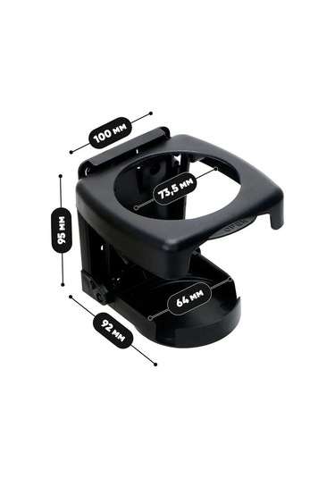 Yifomall Araç İçi Evrensel İçecek Tutucu - Siyah, Kahve, Çay Ve İçecekler İçin Pratik Abs Plastik Tutucu