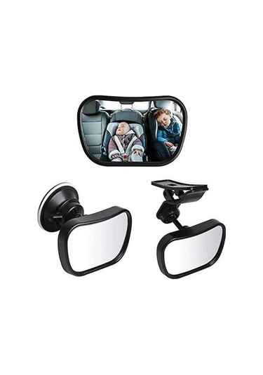Novahub 360 Derece Araba Bebek Aynası, Bebek Arka Koltuk Aynası, Şeffaf Dışbükey Cam, Kolay Montaj, Güvenli Kullanım