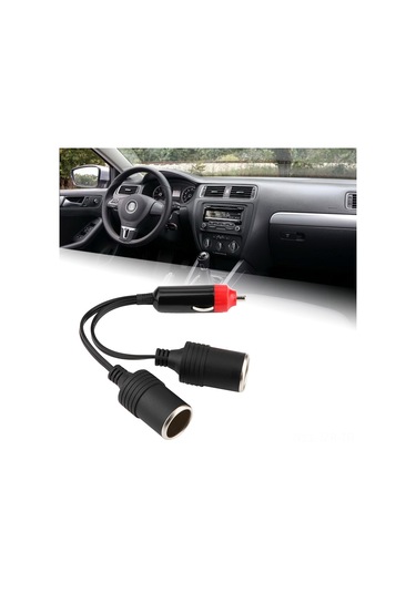 Geeroyoo Araç Sigara Çakmak Bölücü 2 Çıkışlı, 12-24v, 80w, Abs Kasa, Evrensel Uyumlu Araç, Kamyonet, Suv