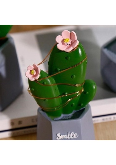 Buffer Led Işıklı Kaktüs Biblo Ev Dekorasyon Ve Hediyelik Eşya Led Aydınlatma Çok Renkli