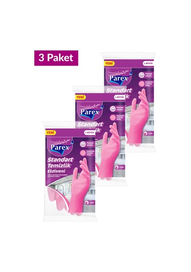 Standart Eldiven Büyük Boy Üçlü Set