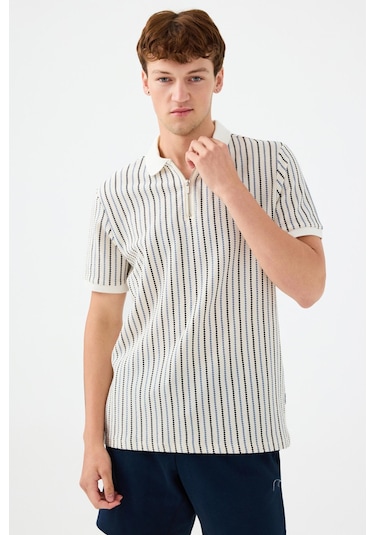 Loft Lf2036023 Erkek Kısa Kollu Polo T-shirt Mavi