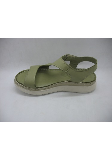 Piarmoni 494 Yeşil Deri,anatomik Taban Sandalet 31-36 Yeşil