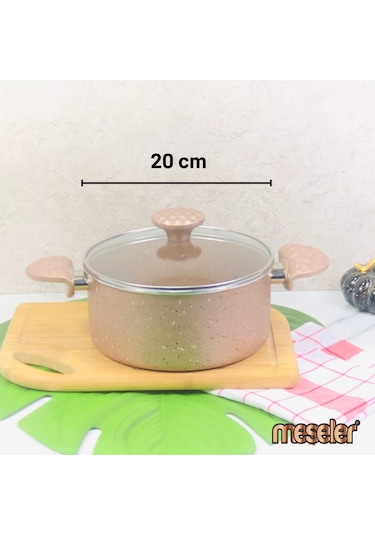 Meşeler Granit 20 CM Derin Tencere Rose