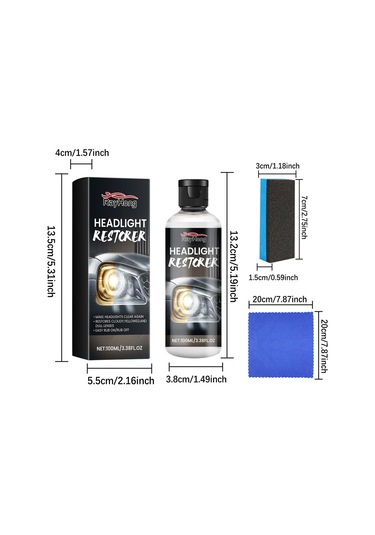 Symbee Araba Farı Parlatma Ve Koruma Sıvısı, Çizik Giderme Ve Antioksidan Etkili 100ml Taşınabilir Çözüm