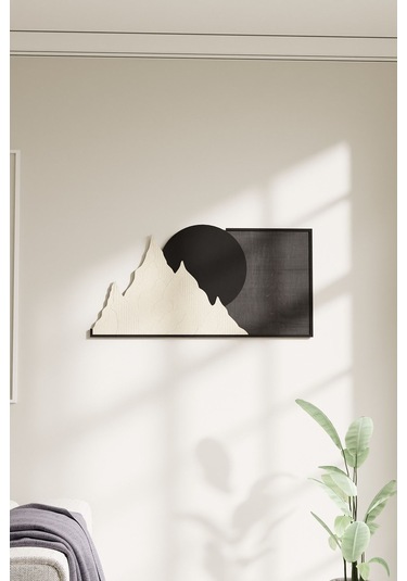 Dekoratif Minimal Manzara Tasarımlı Ahşap Tablo