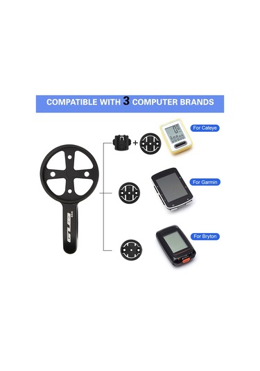 Gub-22.2mm Bisiklet Tt Gidon Bilgisayar Montaj İçin 4 Adaptörleri,y14264 Siyah