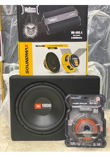 Jbl 30cm Bass Mobass 2400wat Anfi 16cm Midrange Set Kablosu